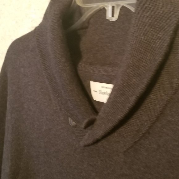 Hawker Rye Mens Hawker Rye Shawl Collar Sweater Size Large Gray - Picture 3 of 6